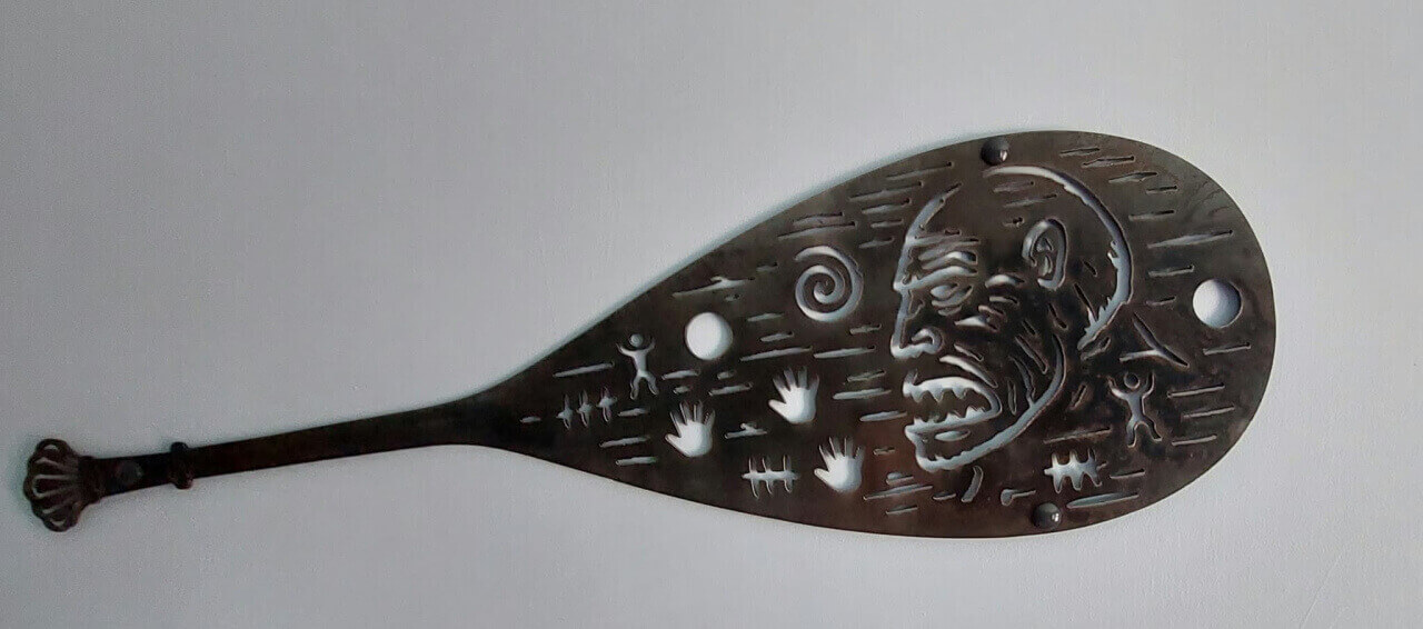 Decorative oar made for the shell-themed commission