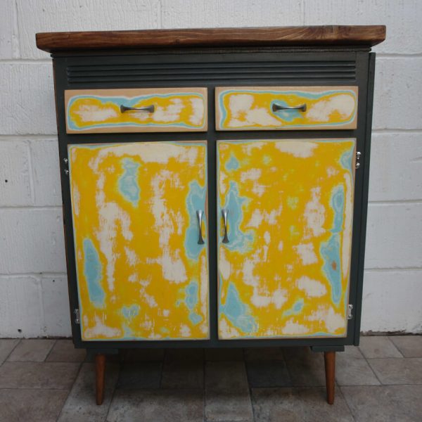 Bright Upcycled Vintage Cupboard - Image 2