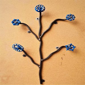 Industrial Flower Coat Hanger