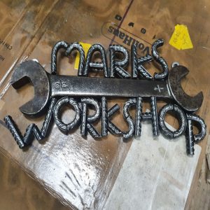 marks workshop sign
