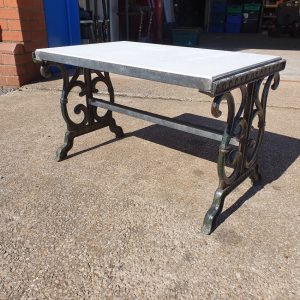 upcycled outside table