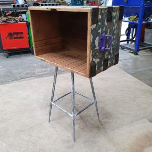 upcycled tv stand