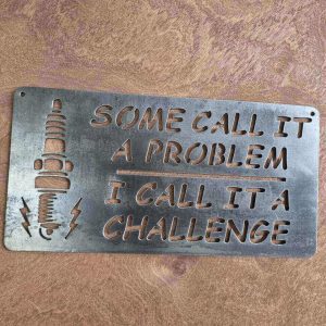 Some Call It a Problem, I Call It a Challenge Metal Sign