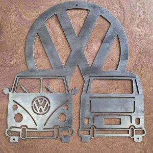 VW Camper Front and Rear Metal Wall Art