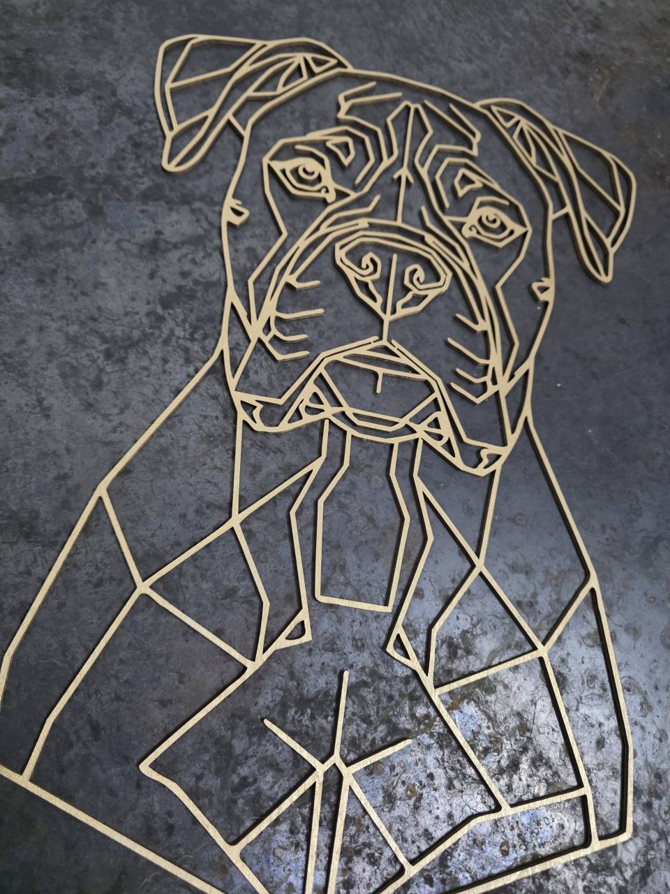 Boxer Wooden Dog Silhouette - Image 2