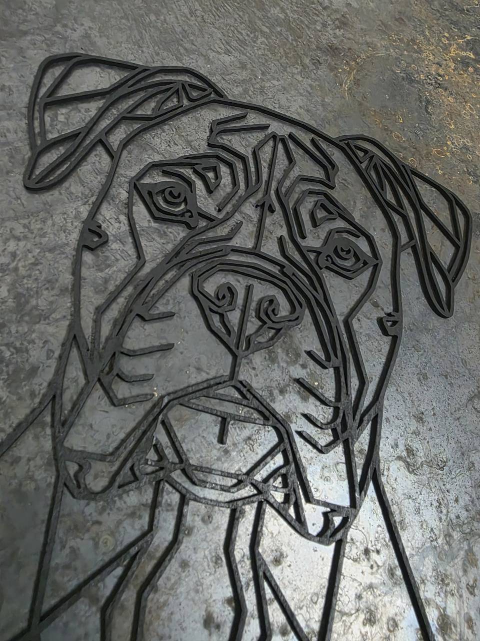Boxer Wooden Dog Silhouette - Image 6