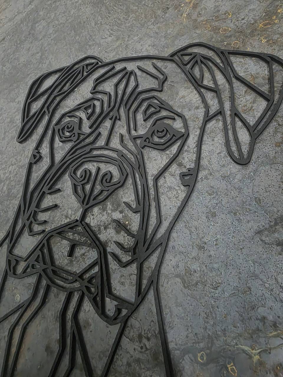 Boxer Wooden Dog Silhouette - Image 7