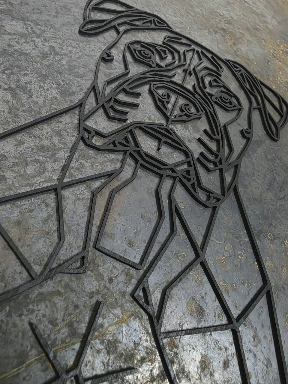 Boxer Wooden Dog Silhouette - Image 8