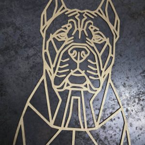 Cane Corso Wooden Dog Silhouette