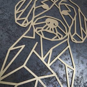 Cockapoo Wooden Dog Silhouette