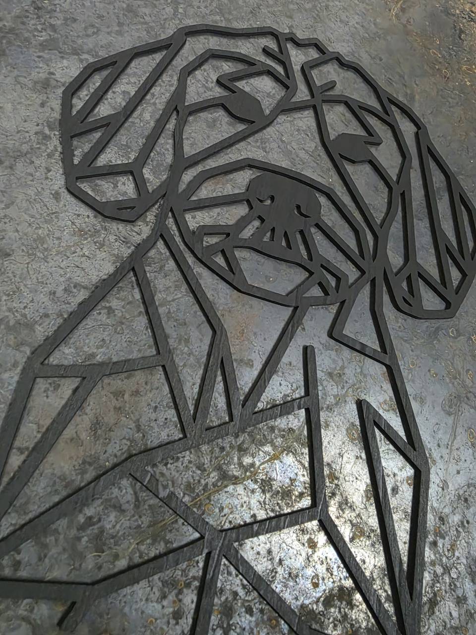 Cockapoo Wooden Dog Silhouette - Image 6