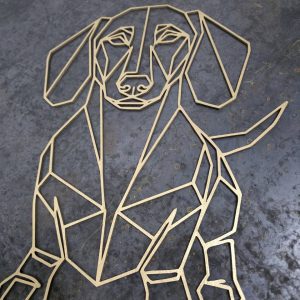 Dachshund Wooden Dog Silhouette