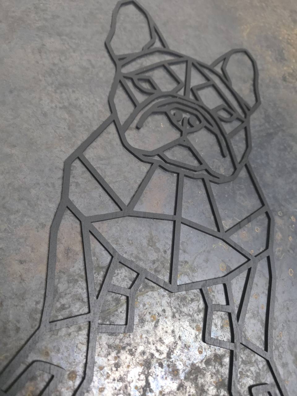 French Bulldog Full-Body Wooden Dog Silhouette - Image 7