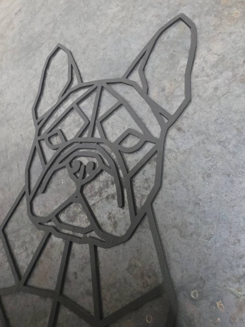French Bulldog Full-Body Wooden Dog Silhouette - Image 8
