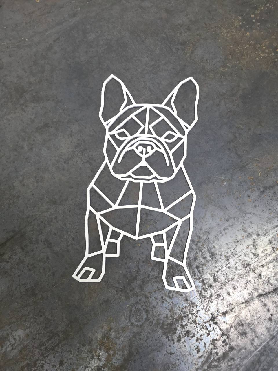 French Bulldog Full-Body Wooden Dog Silhouette - Image 9