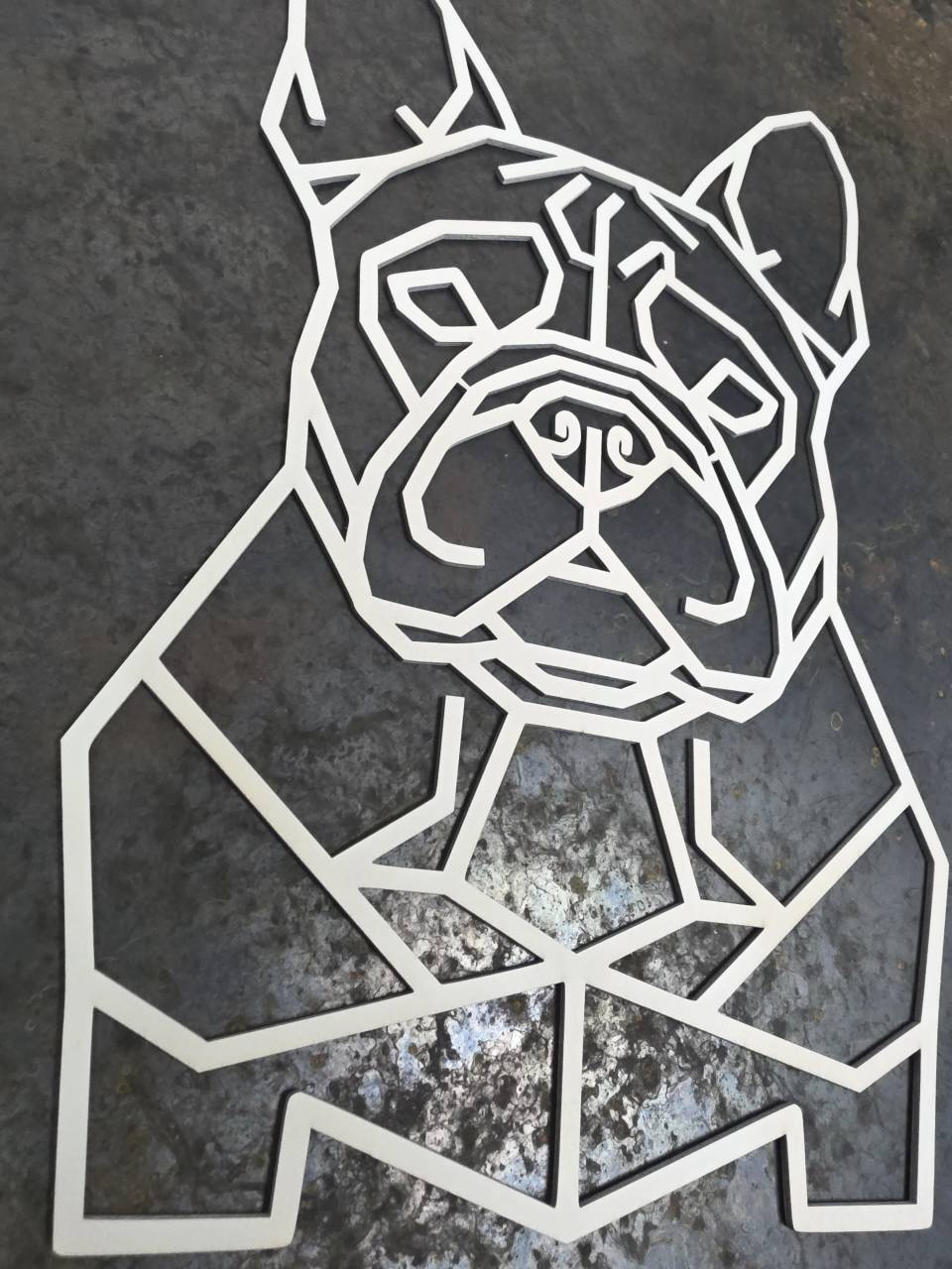 French Bulldog Head Wooden Dog Silhouette - Image 10