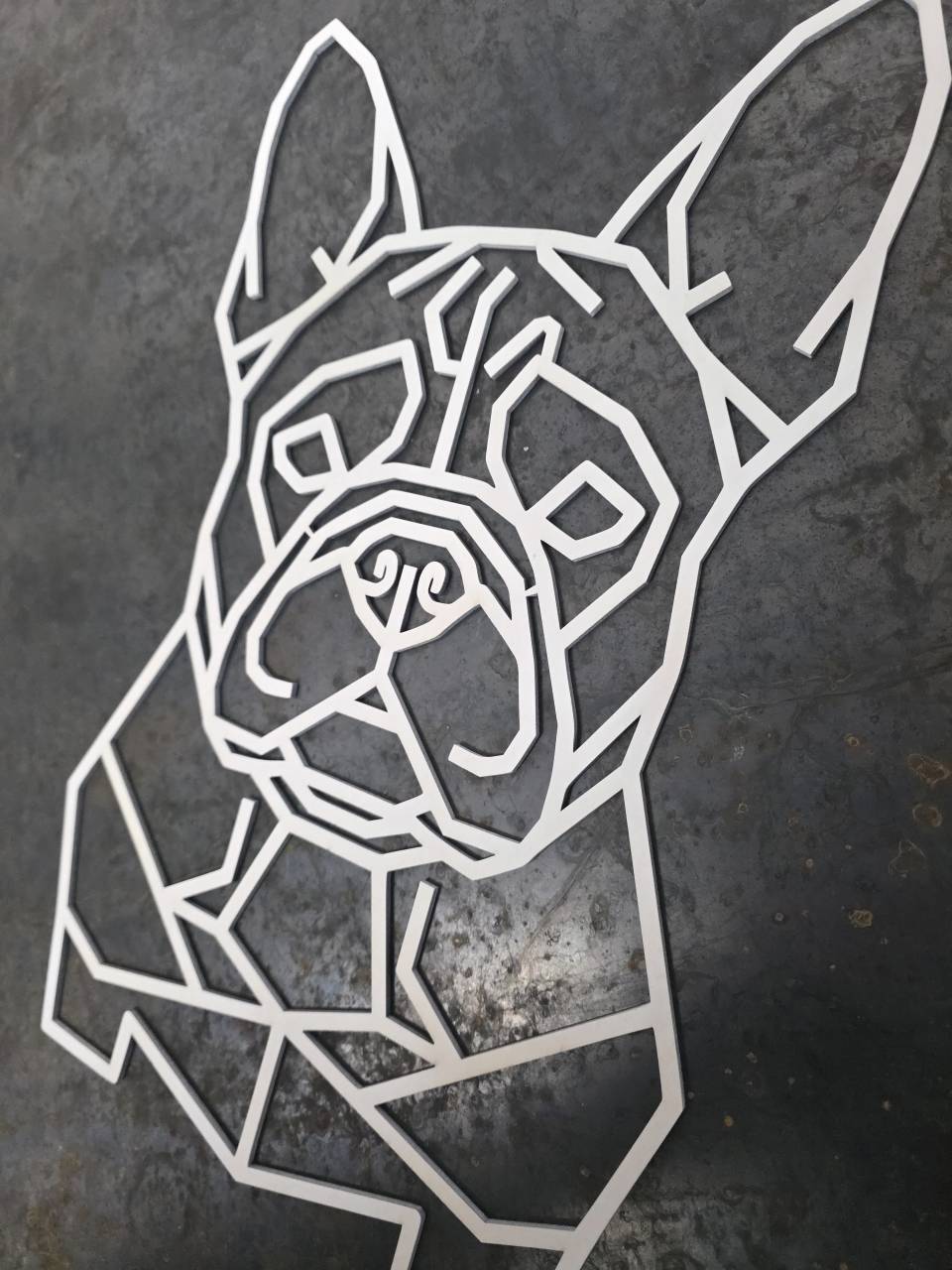 French Bulldog Head Wooden Dog Silhouette - Image 11