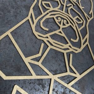 French Bulldog Head Wooden Dog Silhouette