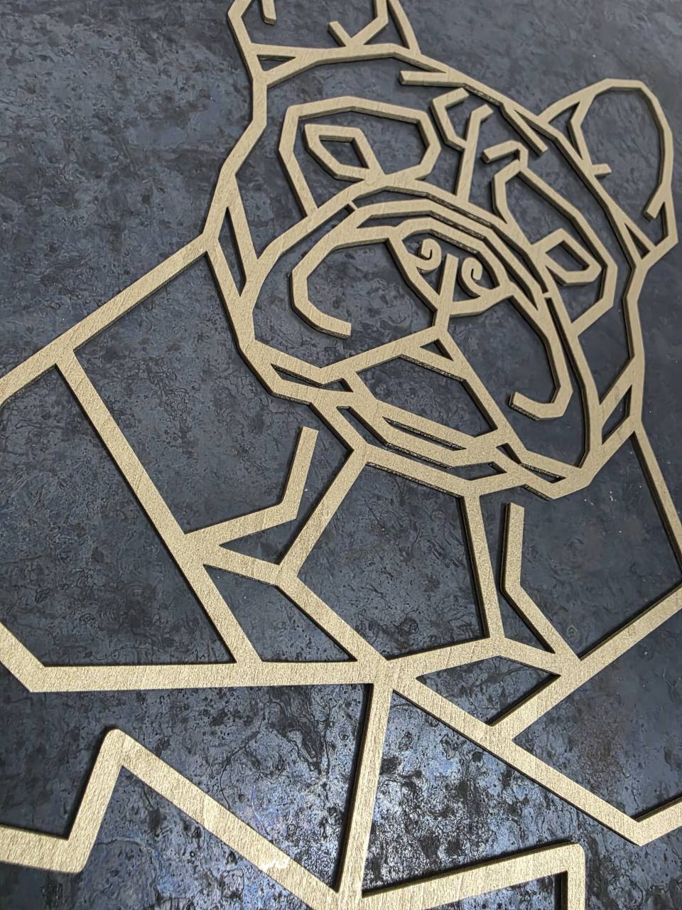 French Bulldog Head Wooden Dog Silhouette - Image 2