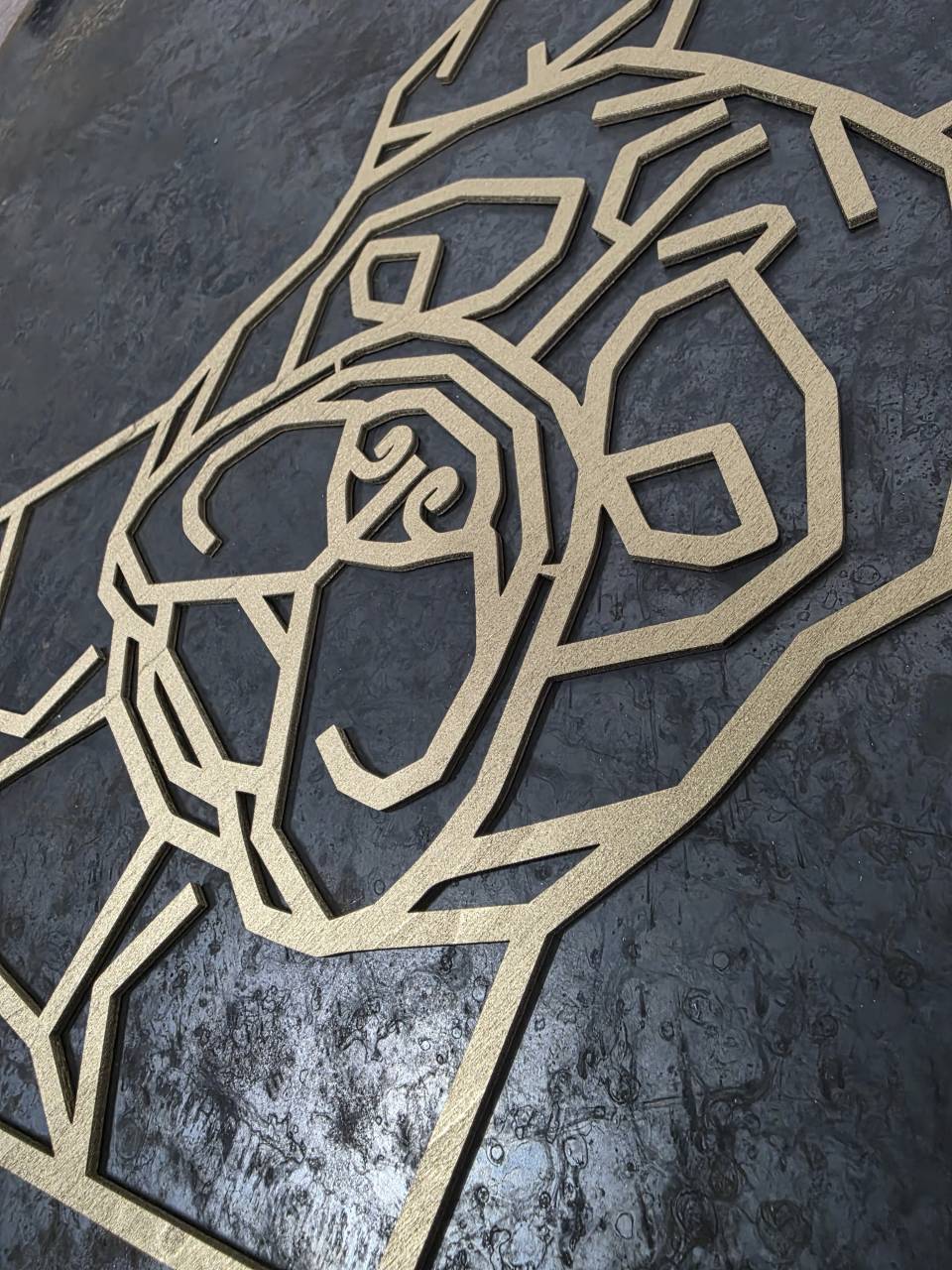 French Bulldog Head Wooden Dog Silhouette - Image 3