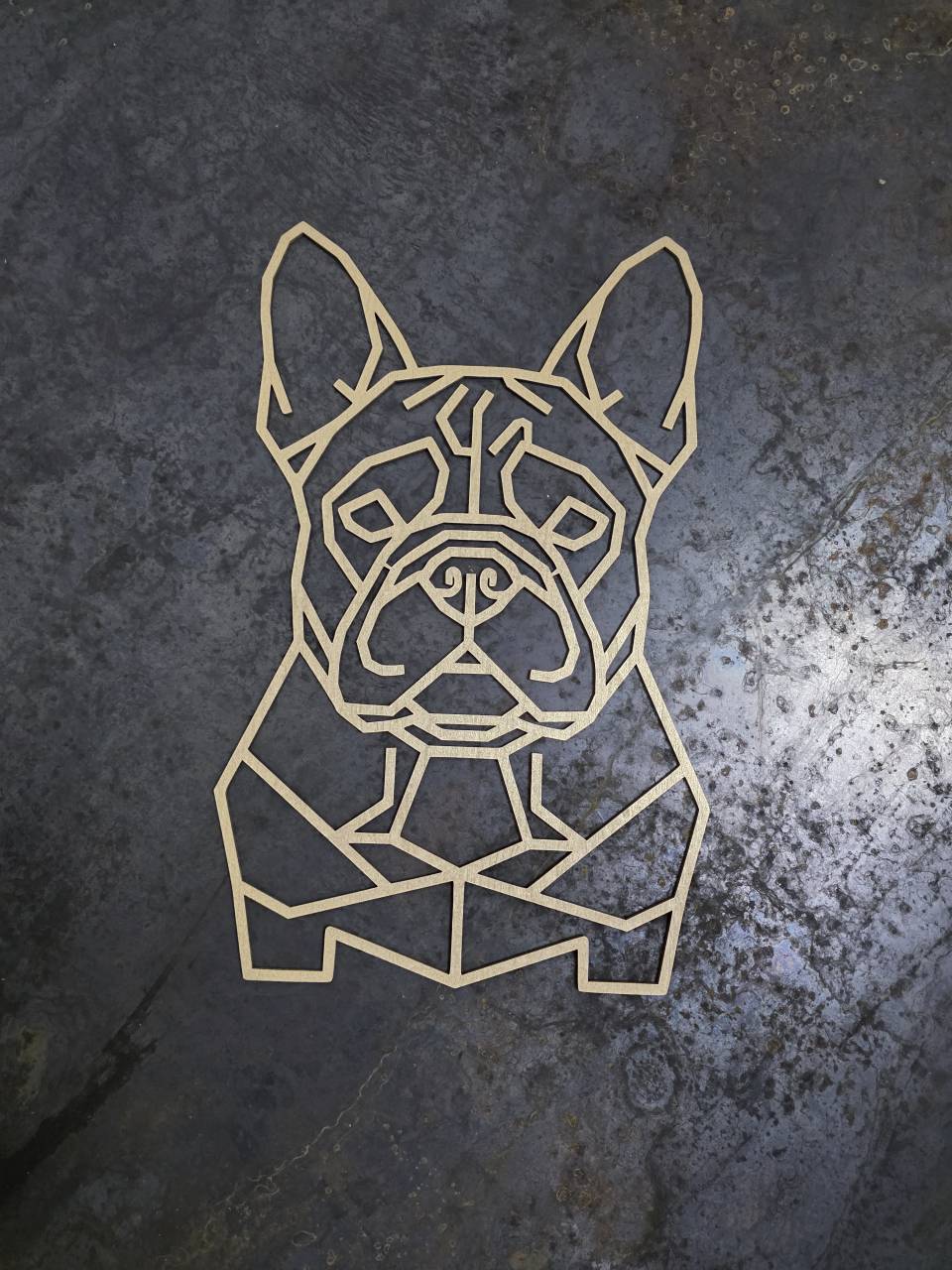French Bulldog Head Wooden Dog Silhouette - Image 5