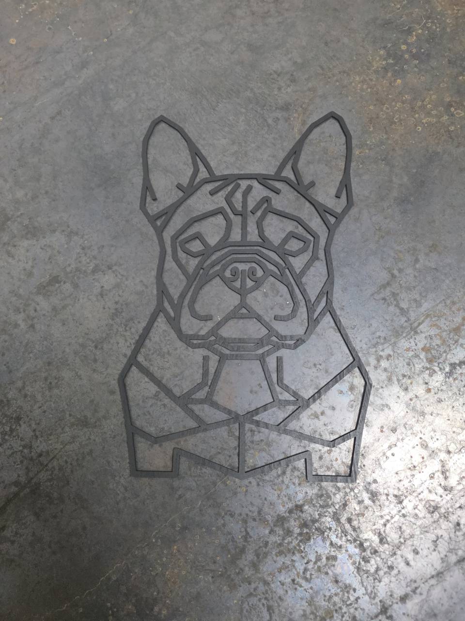 French Bulldog Head Wooden Dog Silhouette - Image 6