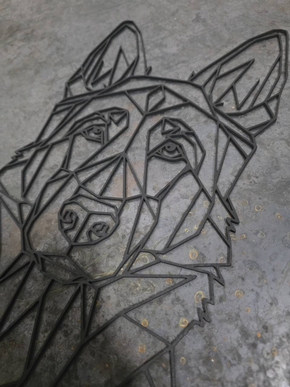 German Shepherd Head Wooden Dog Silhouette - Image 6