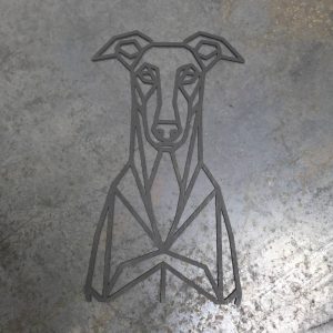 Greyhound Wooden Dog Silhouette