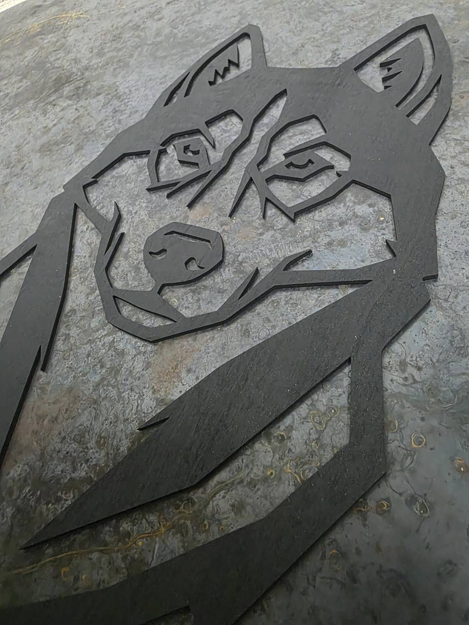 Husky Wooden Dog Silhouette - Image 2