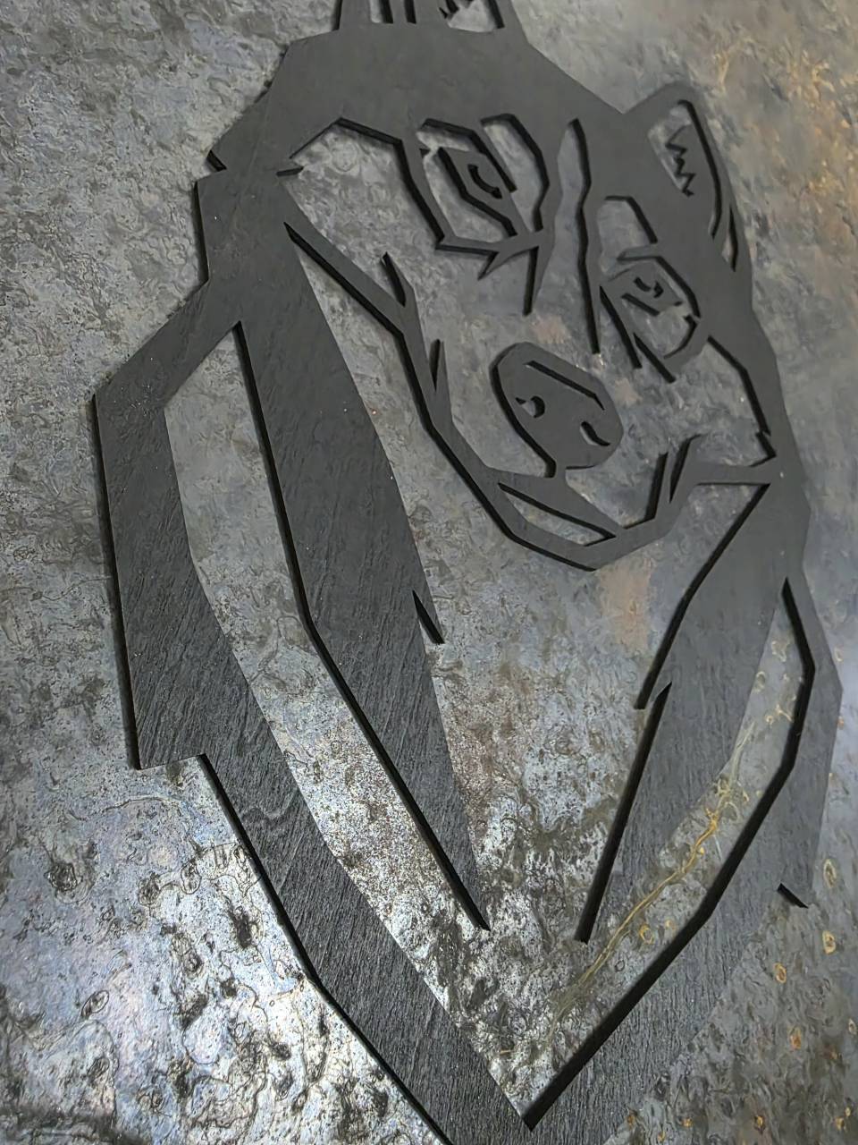 Husky Wooden Dog Silhouette - Image 3