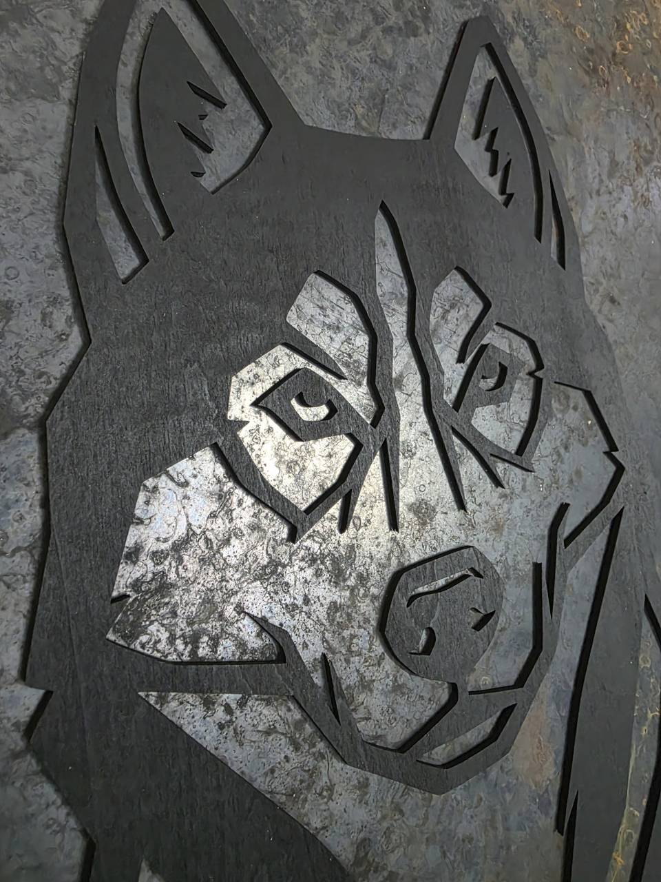 Husky Wooden Dog Silhouette - Image 4