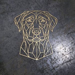 Labrador or Golden Retriever Wooden Dog Silhouette