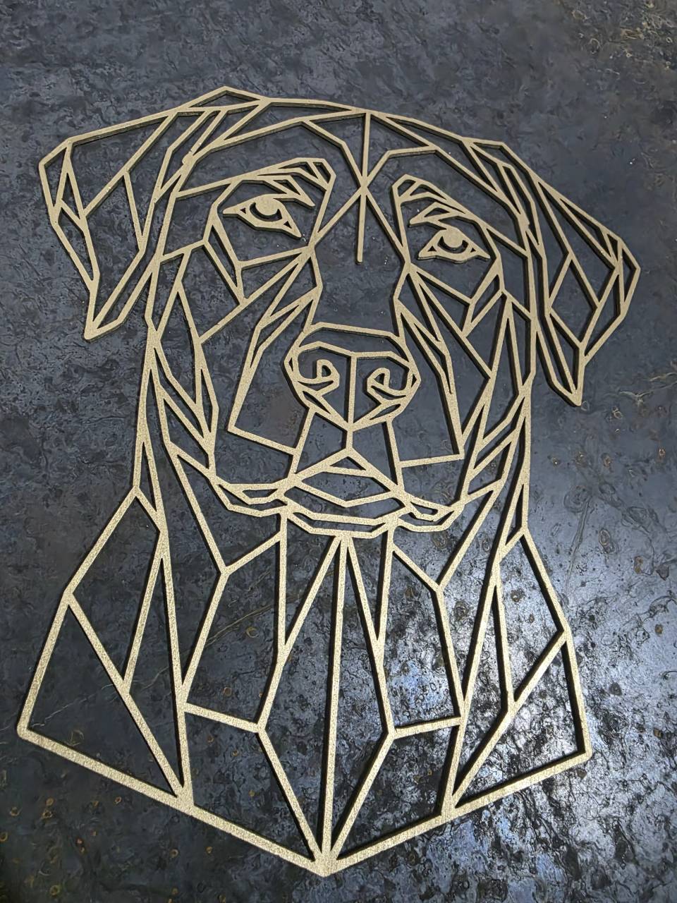 Labrador or Golden Retriever Wooden Dog Silhouette - Image 2