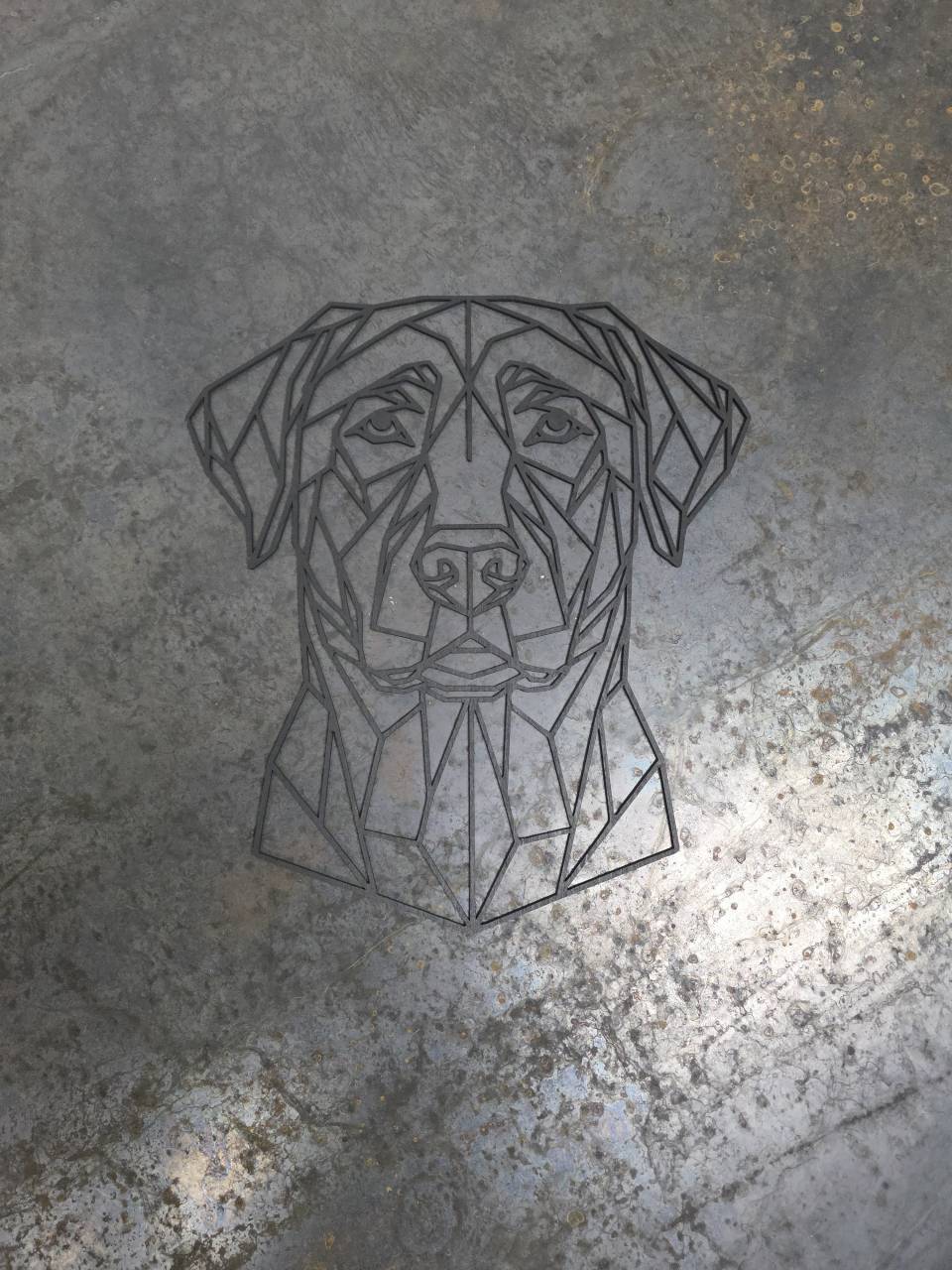Labrador or Golden Retriever Wooden Dog Silhouette - Image 4