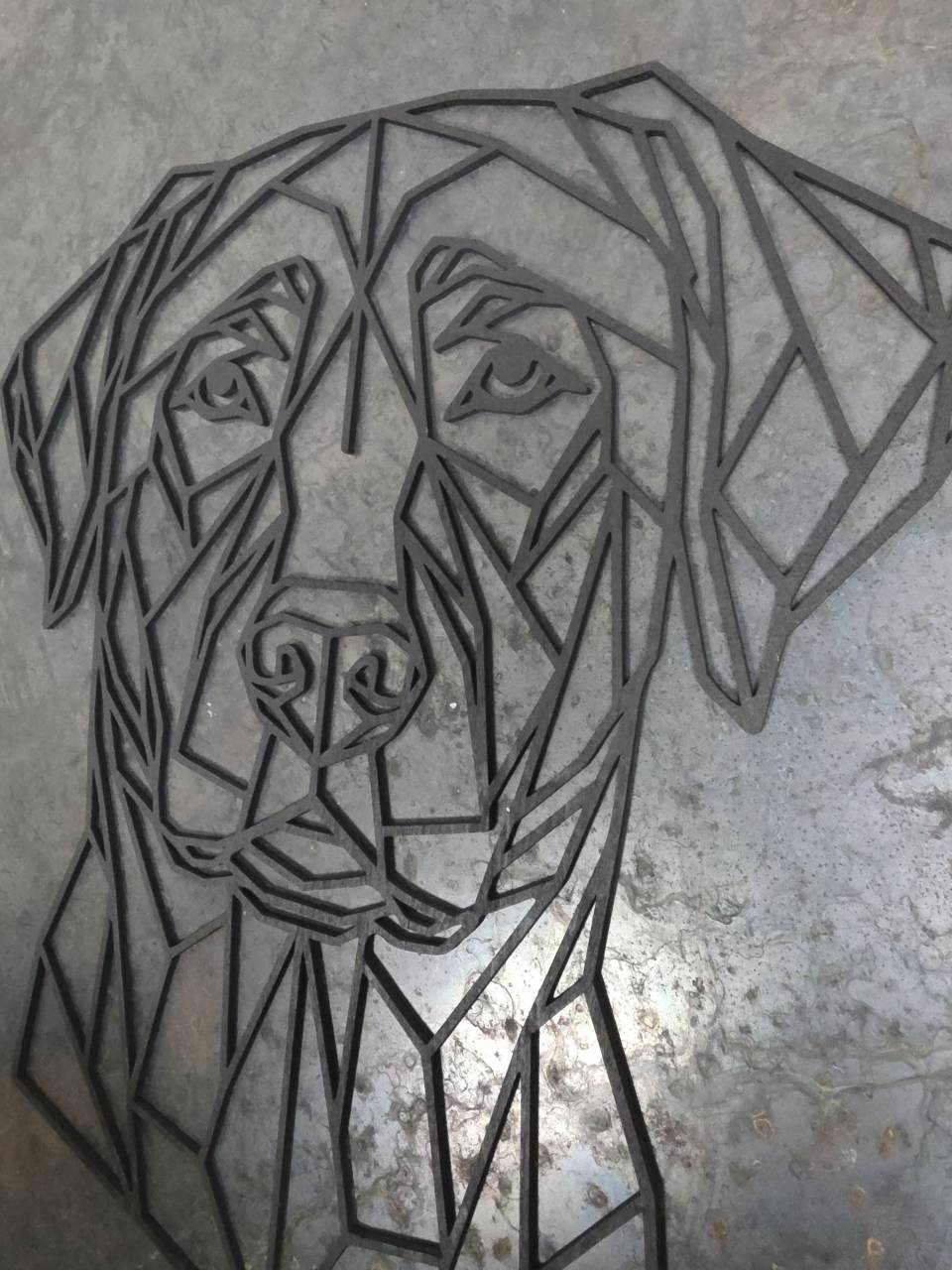 Labrador or Golden Retriever Wooden Dog Silhouette - Image 6