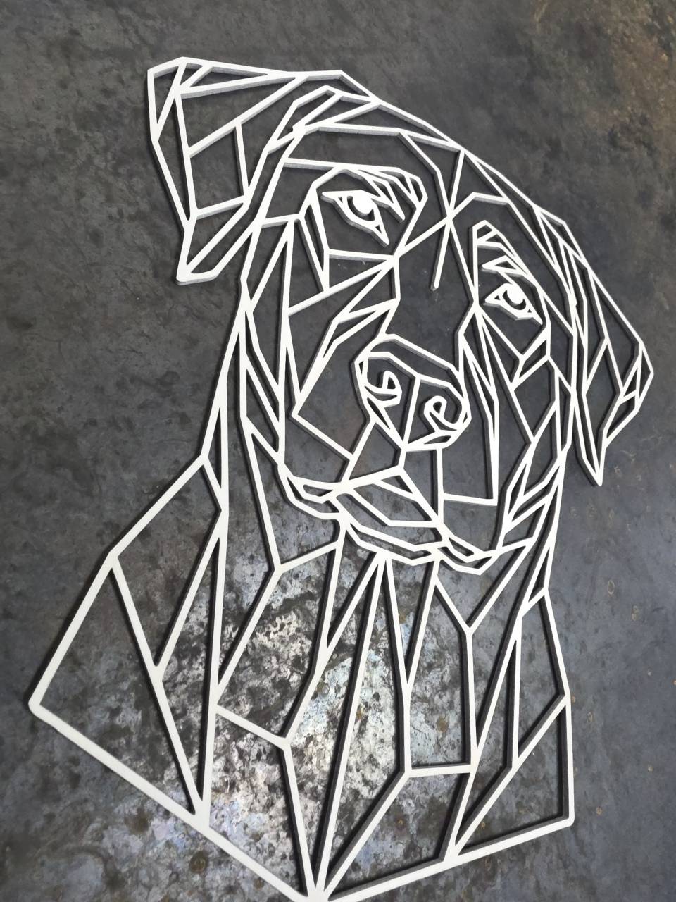 Labrador or Golden Retriever Wooden Dog Silhouette - Image 8