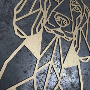 Spaniel Head Wooden Dog Silhouette