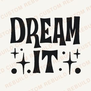 Dream it – Engraved Wooden Coaster