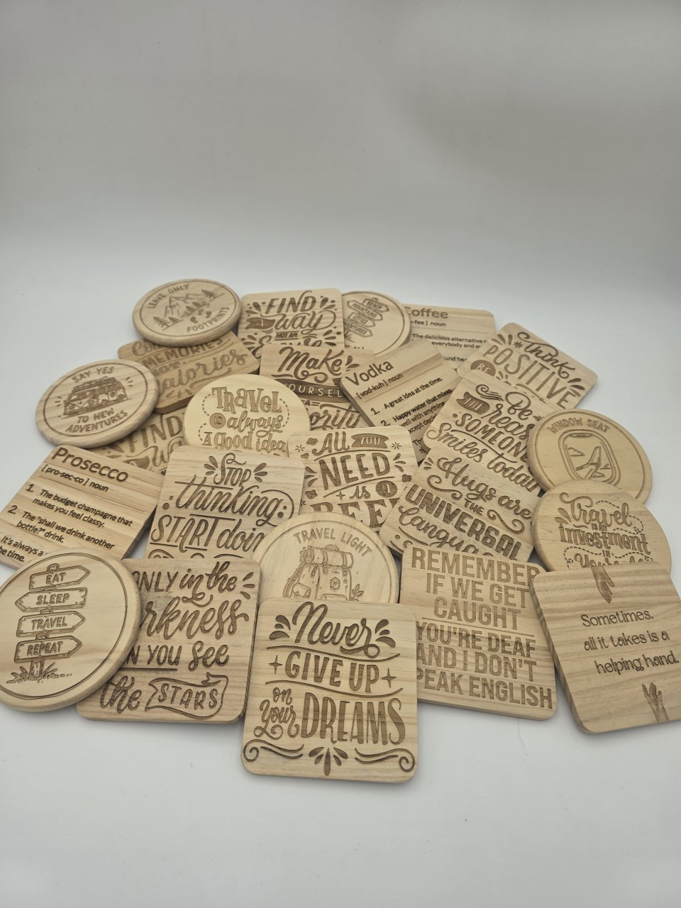 Cider Definition – Engraved Wooden Coaster - Image 2