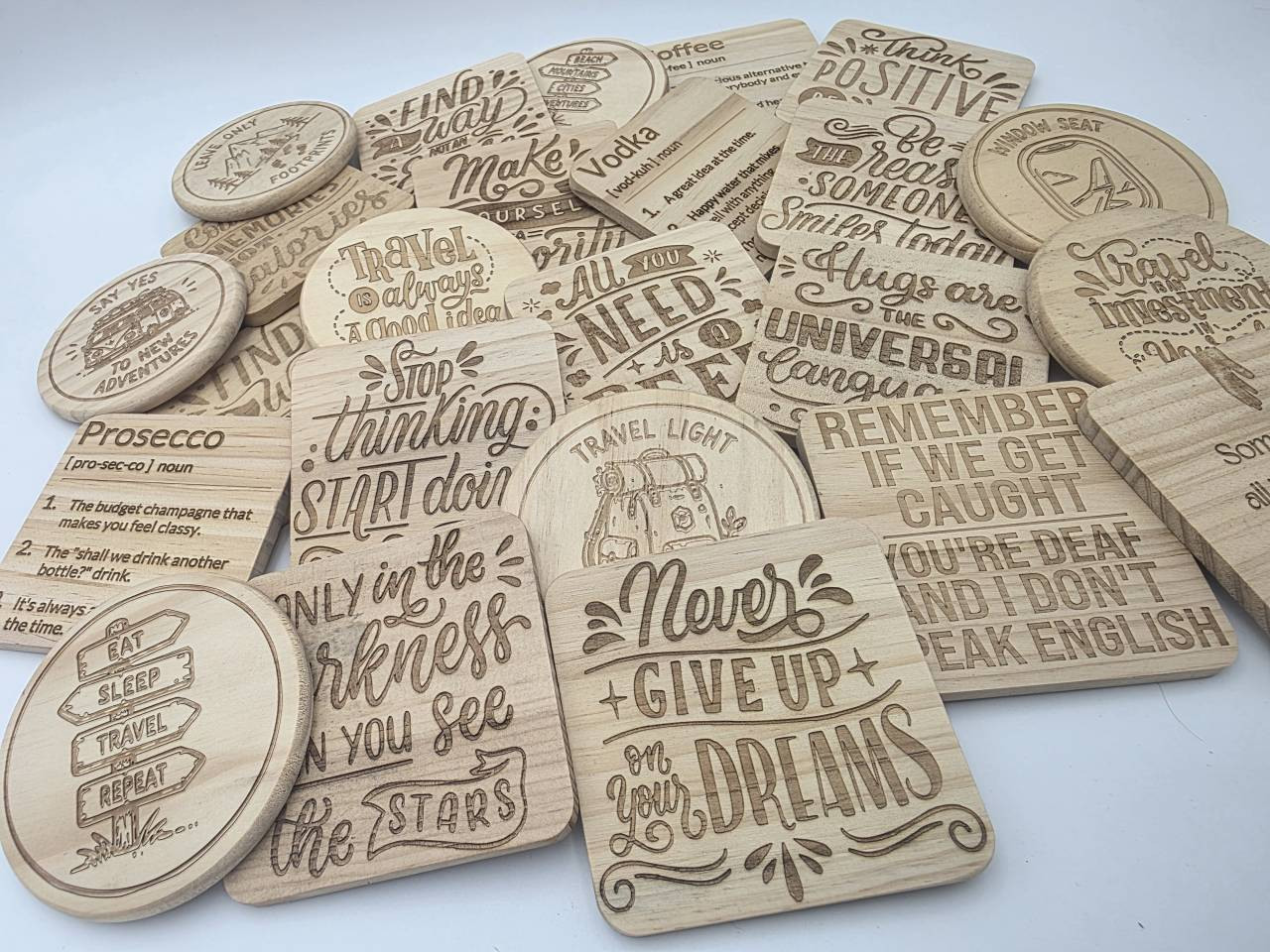 Cider Definition – Engraved Wooden Coaster - Image 3