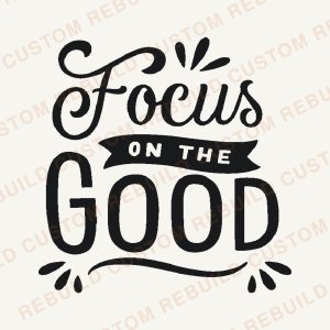 Focus on the Good – Engraved Wooden Coaster
