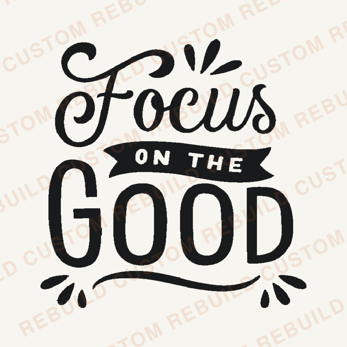 Focus on the Good – Engraved Wooden Coaster