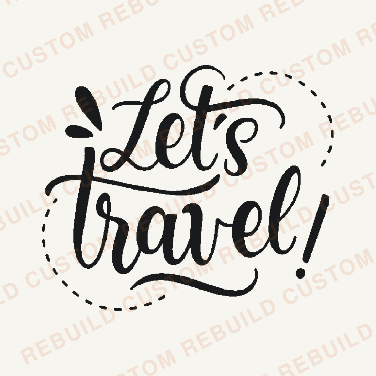 Let’s Travel – Engraved Wooden Coaster