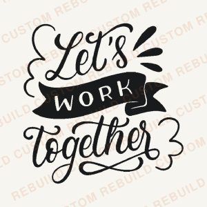 Let’s Work Together – Engraved Wooden Coaster