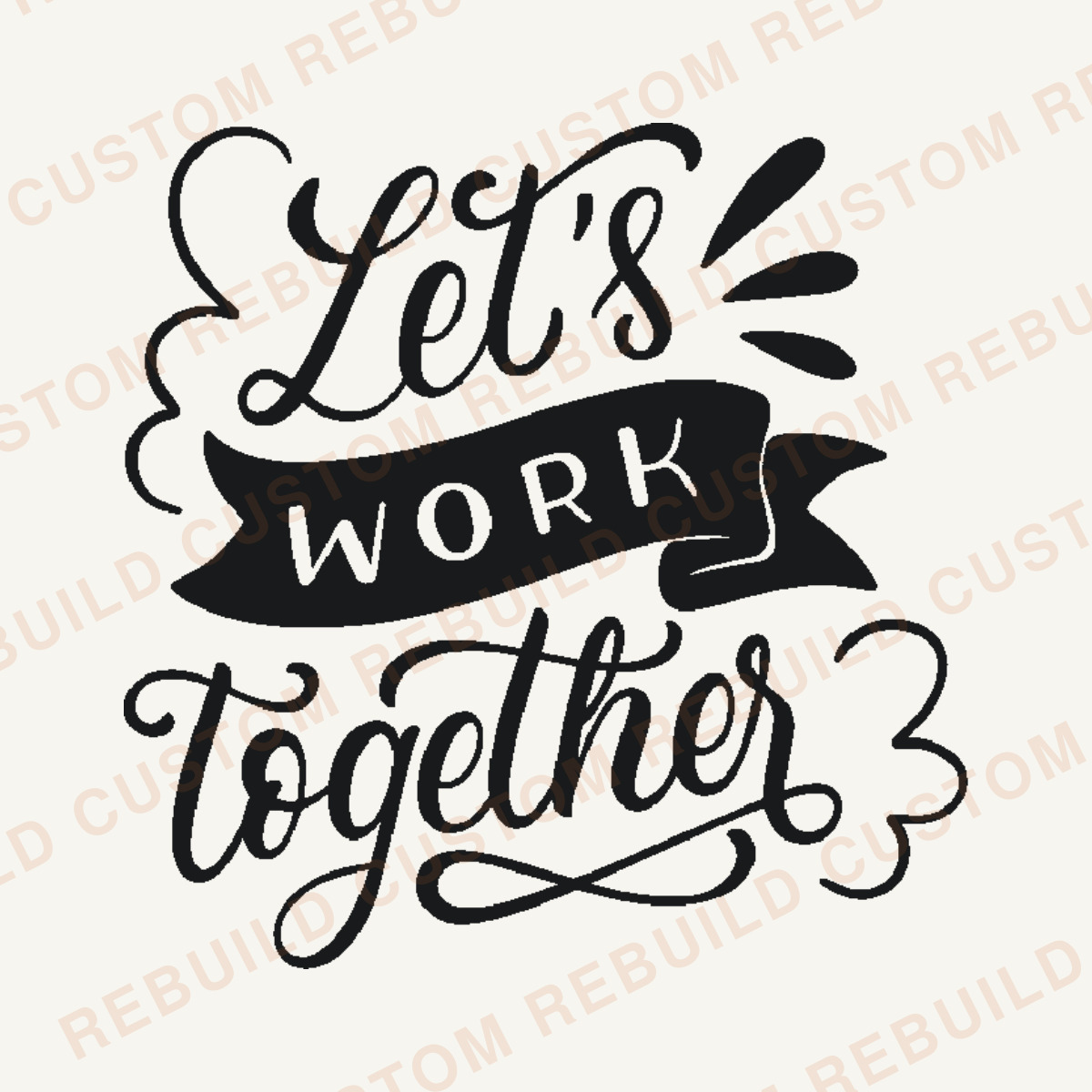 Let’s Work Together – Engraved Wooden Coaster