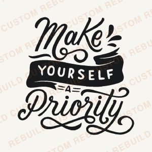 Make Yourself a Priority – Engraved Wooden Coaster