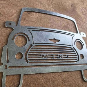 Classic Mini Front End Metal Wall Art