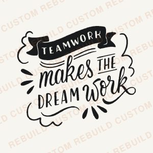 Teamwork Makes the Dream Work – Engraved Wooden Coaster
