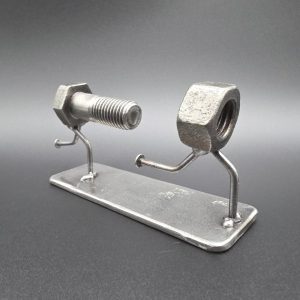 The Chase – Funny Nut and Bolt Sculpture