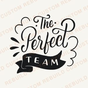 The Perfect Team – Engraved Wooden Coaster